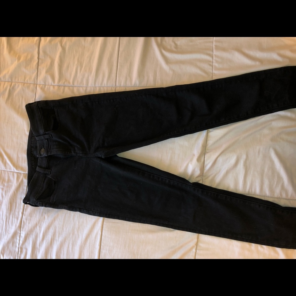High Rise Black Skinny Jeans